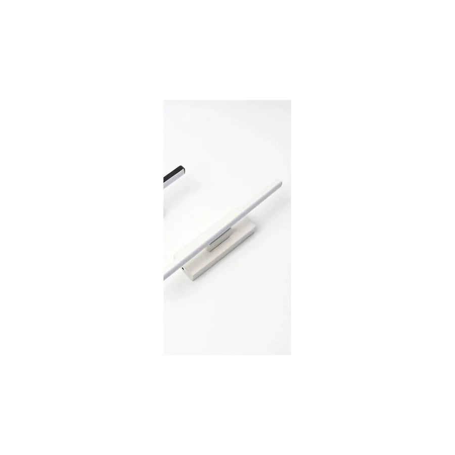 Arandela LED Linear Branca Rotativa — em fundo branco