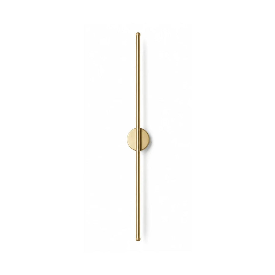 Arandela LED Linear Dourada 55cm — em fundo branco