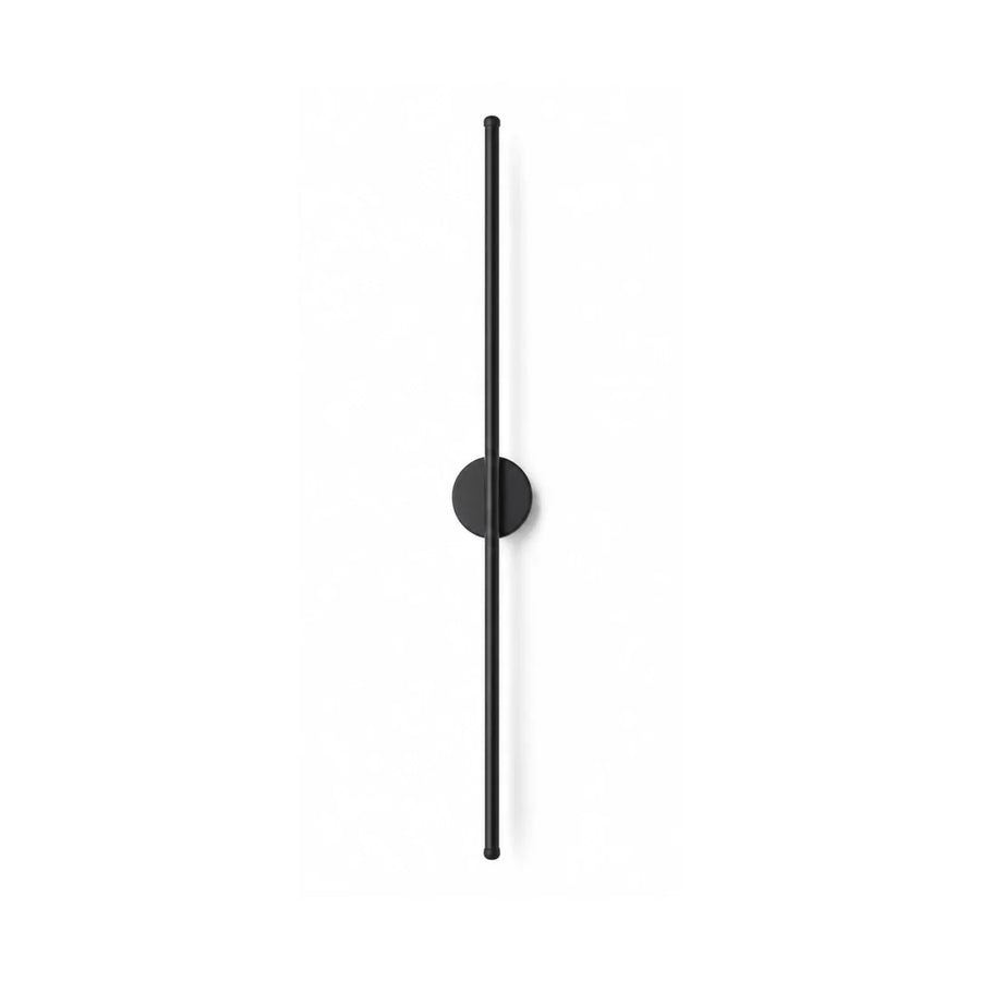 Arandela LED Linear Preta 55cm — em fundo branco