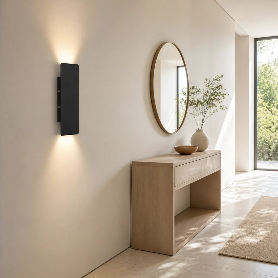 Arandela LED Linear Preta 6W — vista 2 do produto