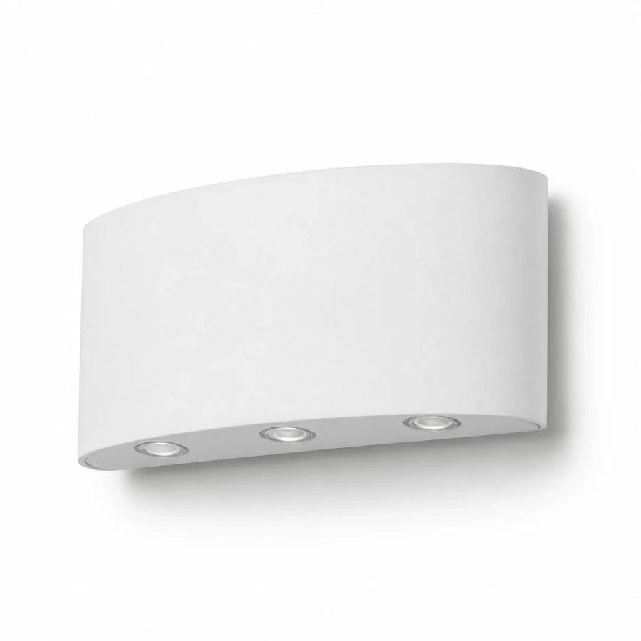 Arandela LED Prisma Branca 6W 8W e 10W — em fundo branco