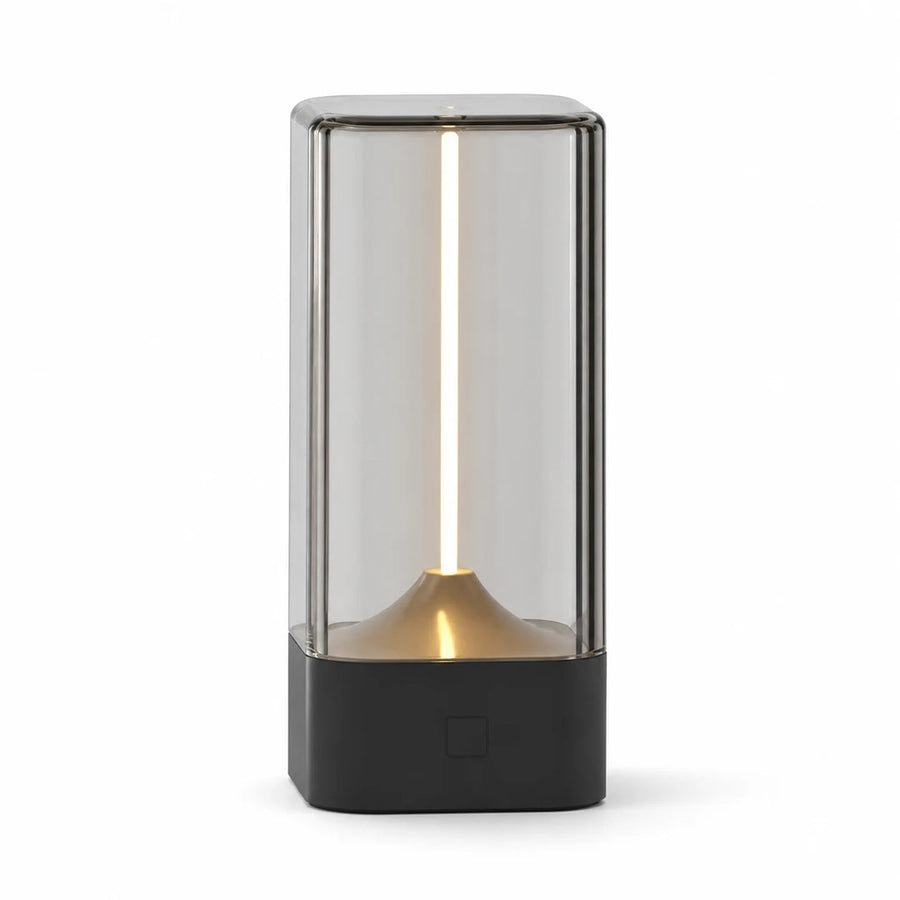Luminária de Mesa LED Filamento Preta Touch — em fundo branco