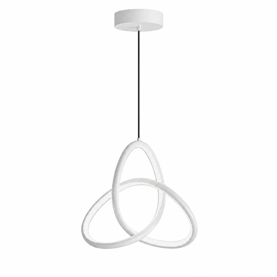 Pendente LED Tricolor 19W Branco - Nodo — em fundo branco