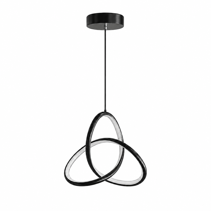 Pendente LED Tricolor 19W Preto - Nodo — em fundo branco