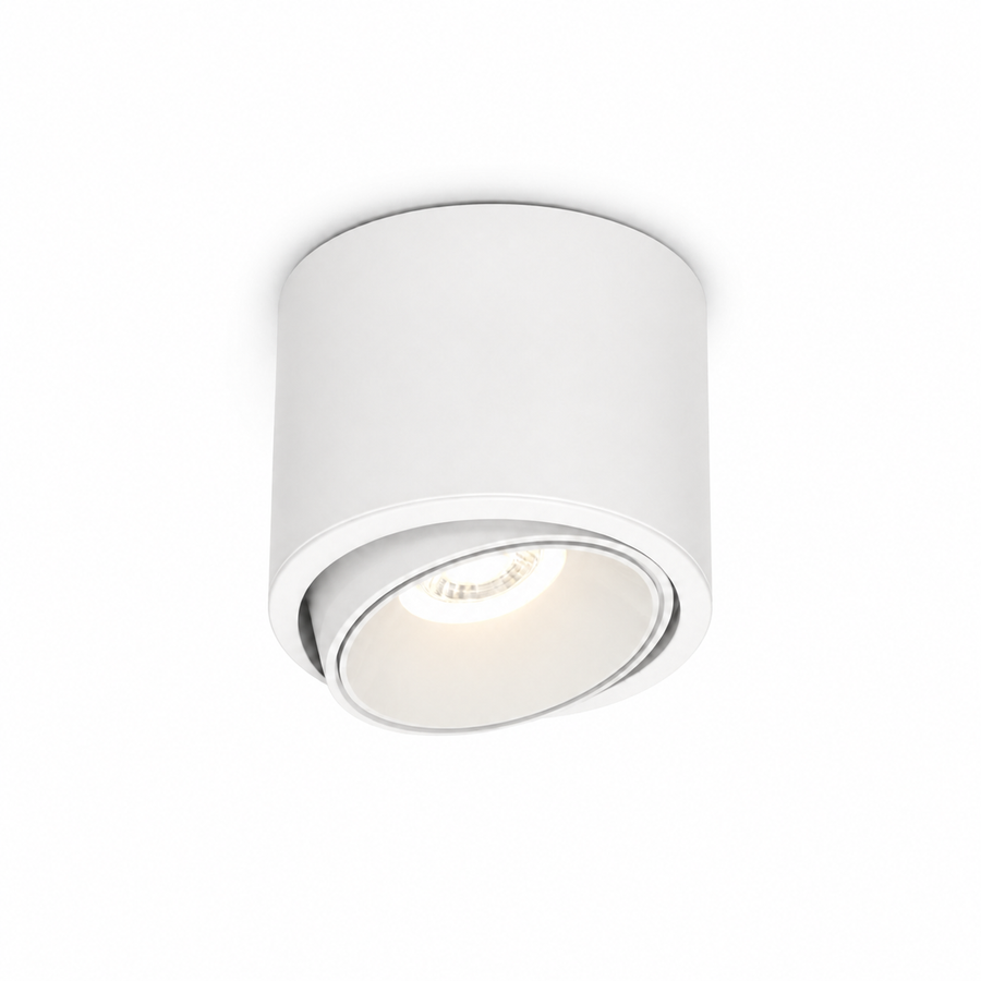 Plafon Spot LED Direcionável Branco 15W — em fundo branco