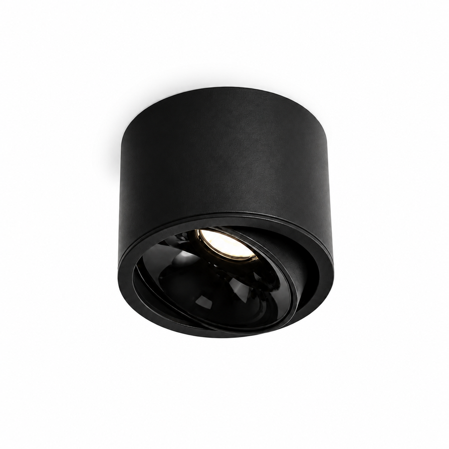Plafon Spot LED Direcionável Preto 15W — em fundo branco